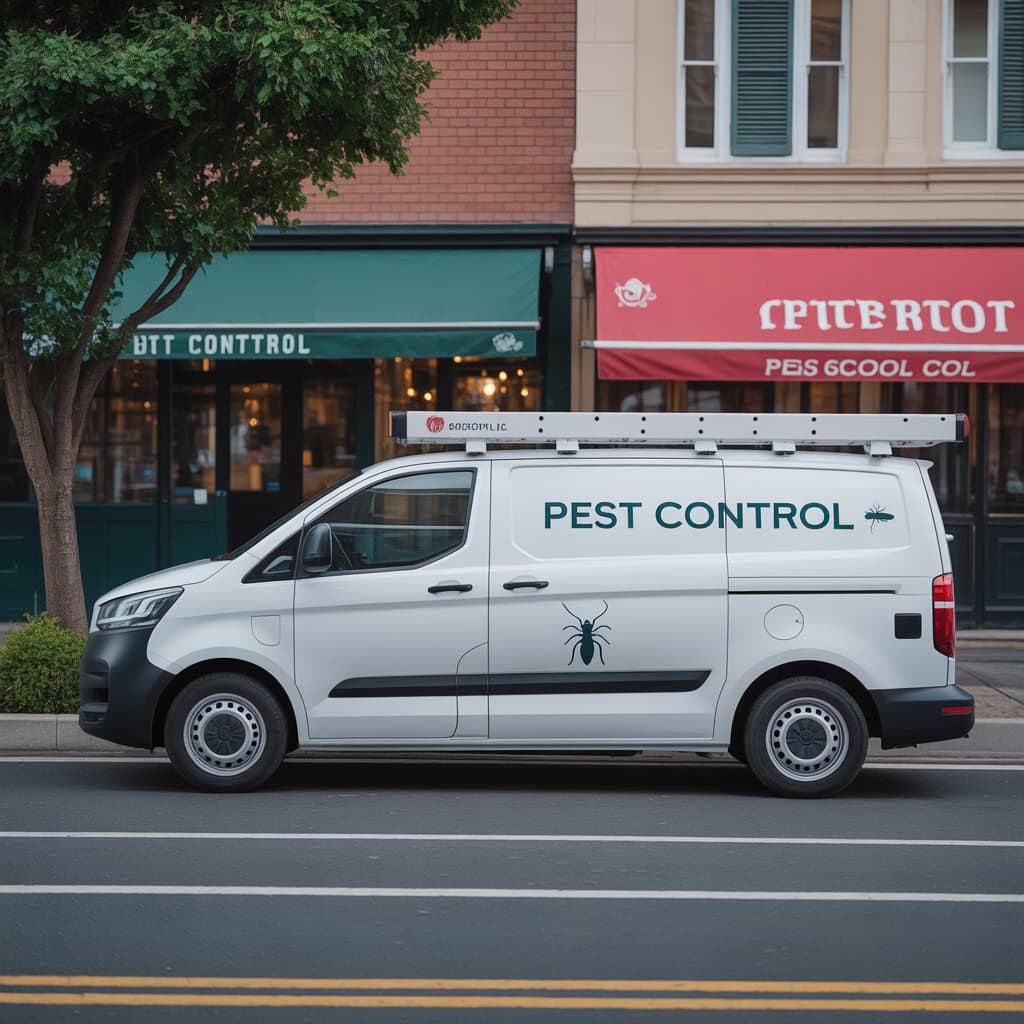 Green Kill Pest Control service van providing same-day service in Nassau County Long Island